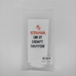 Size M | The Feed "Strava Or It Didn't Happen" Unisex Running Compression Socks